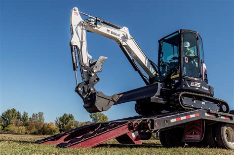 transporting a mini excavator